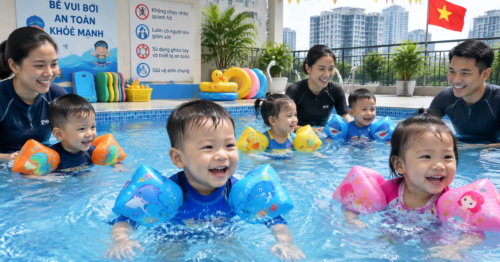 Hồ bơi trẻ em - Nơi an toàn và thú vị cho bé tập bơi - image 2